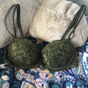 🔵 VS Pink Balconette Lace Bra